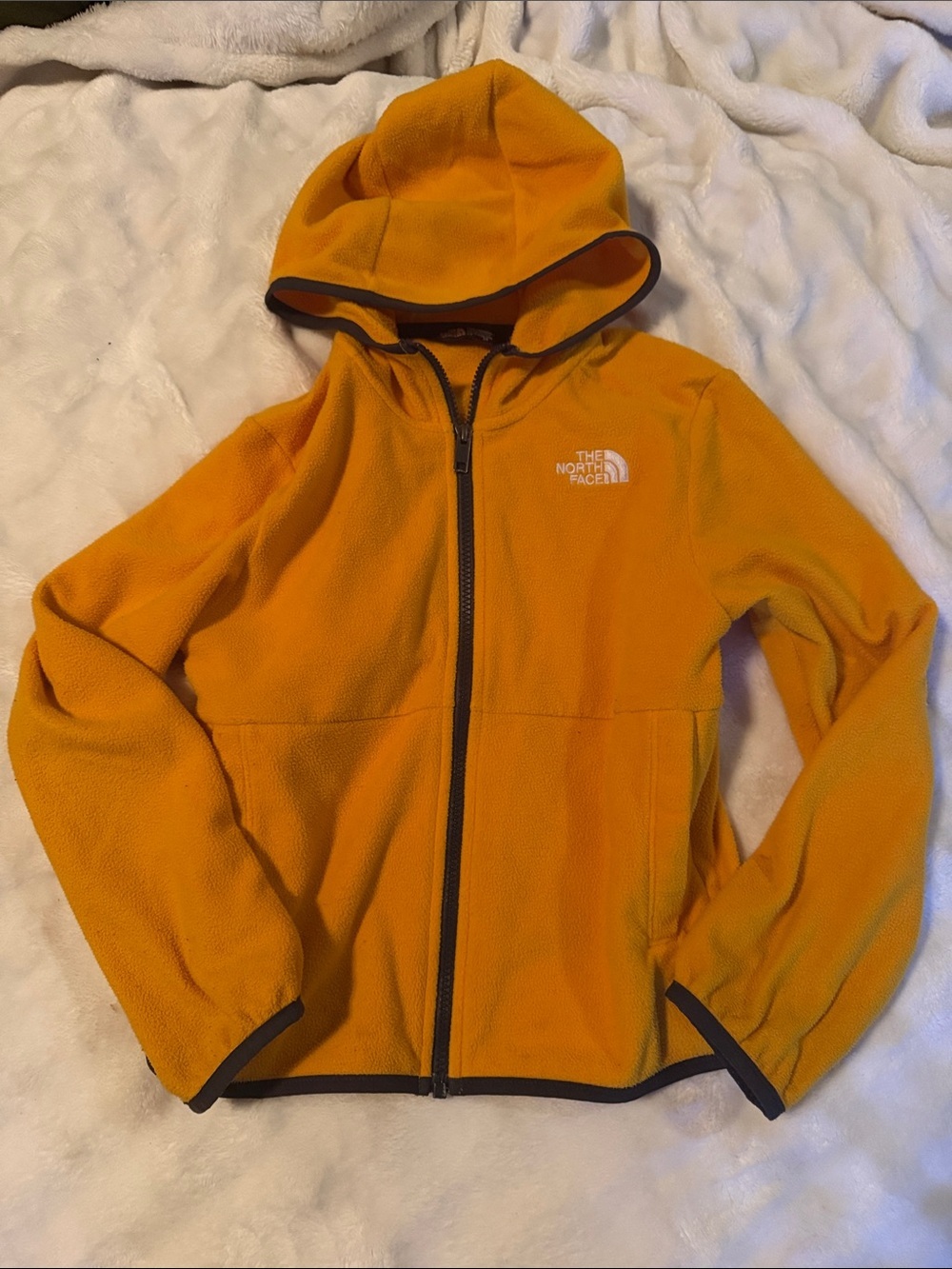 The North Face Kids Full‑Zip Fleece Hoodie Size 7/8